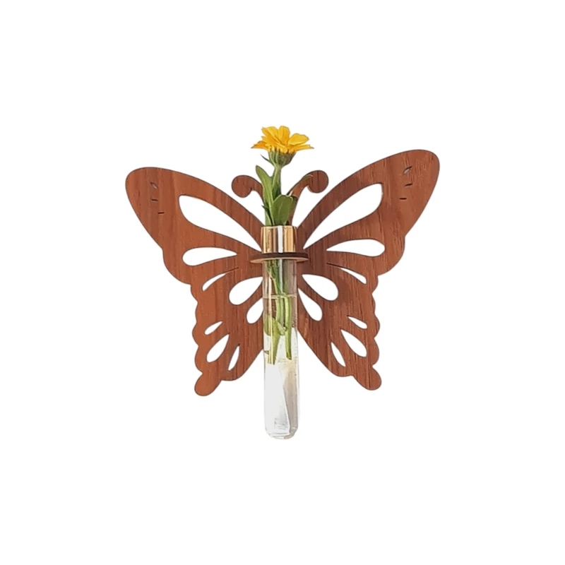 گلدان دیواری قلمه زنی طرح پروانه کد BF1