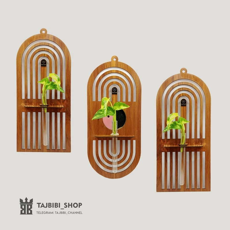 گلدان قلمه زنی  دیواری 3 تیکه