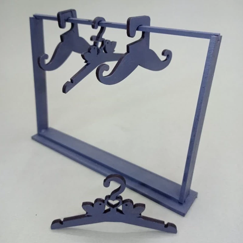 استند گوشواره و آویز جواهرات مدل رگال رنگ طوسی